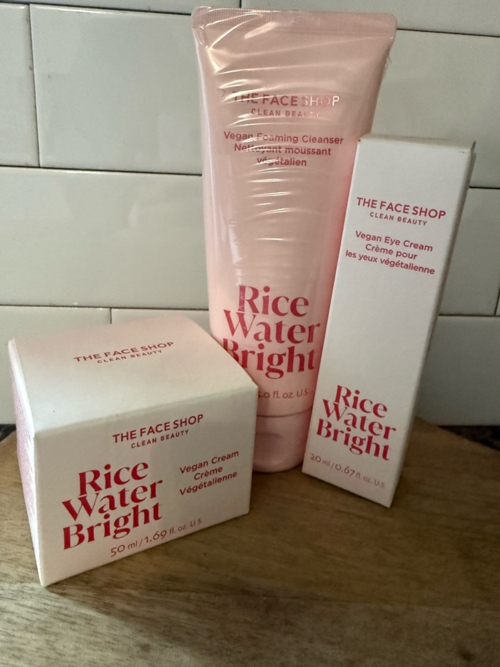 Rice Water Bright Vegan Skincare Set -